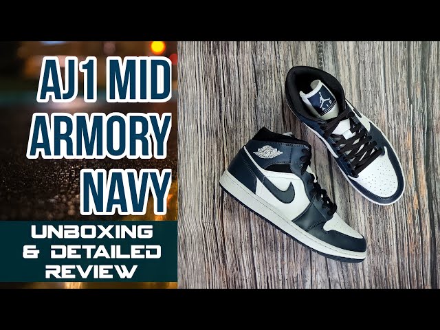 Air Jordan 1 Mid Dark Teal (Armory Navy) – SneakCenter