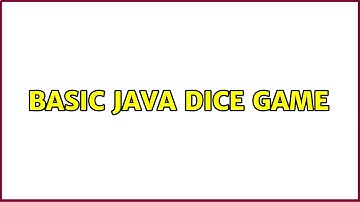 Basic Java dice game (5 Solutions!!)