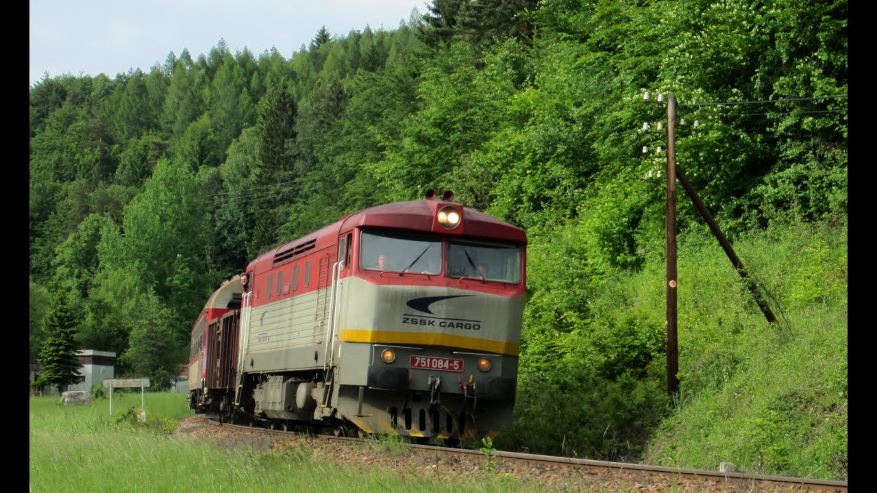 Vlaky Slovensko - Bardotky 751.084 a 749.248 Prossek Expres 2013