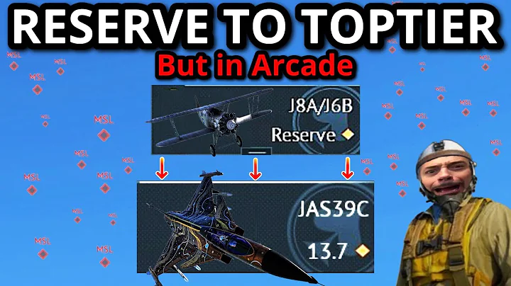 THE ENTIRE SWEDEN FIGHTER LINE EXPERIENCE BUT IN ARCADE (reserve to toptier)