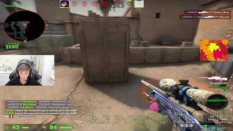 CS:GO Clips and highlights, m0NESY sick AWP Play.