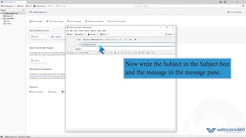 How to send email using Mozilla Thunderbird   WebCare360
