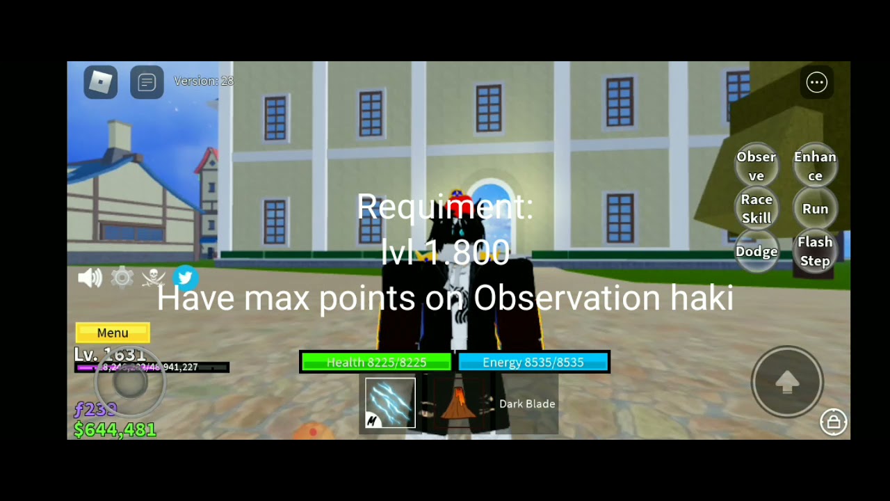 [Blox Fruit] How to Get Observation Haki V2 And Requiment! 