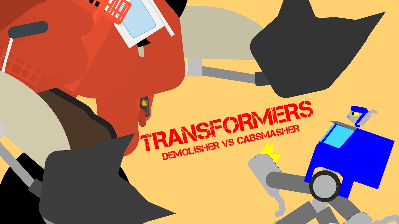 Sticknodes Transformers: Cabsmasher vs Demolisher