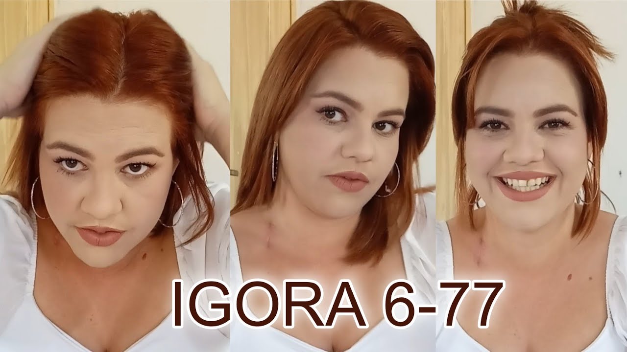 Testei a IGORA 6-77 + desbotamento IGORA 7-77 
