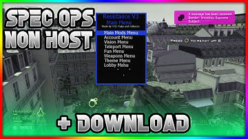 ★[MW3/1.24] SPEC OPS [RESISTANCE V3 SPRX NON HOST] RANK UP, GODMODE, SUPERJUMP, AN MUCH MORE★