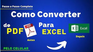 COMO PASSAR UMA TABELA PDF PARA EXCEL NO CELULAR | CONVERTER PDF EM EXCEL (Passo a Passo Completo)