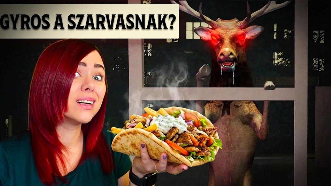 ÚJ FRISSÍTÉS! Egy SZARVAS KÉR GYROST?! - Scary Shawarma Kiosk (Roblox) w/Immu, Jánosik Gergő, Own