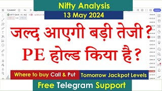 Nifty Tomorrow Prediction 13 May 2024 Monday Put Options Put Call Buy Level Bank Nifty Options