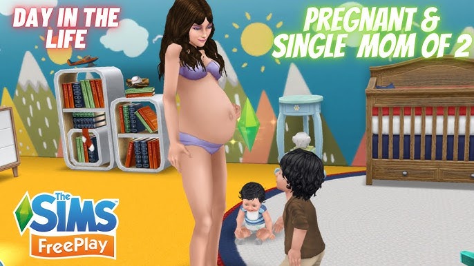 Day in the life of a Pregnant Mom with 2 kids 🤰🏾👩🏾‍🍼👧🏾 | The Sims  Freeplay - YouTube