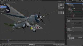 Grumman F4F 3 41F7 Blender Setup
