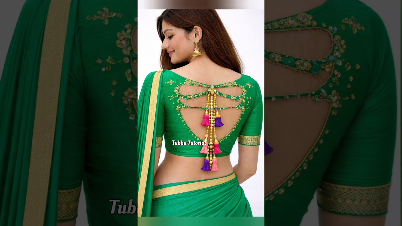 💫💚 2026 New Trendy 🎉 Blouse Back Design's | Back Neck Blouse Ideas 