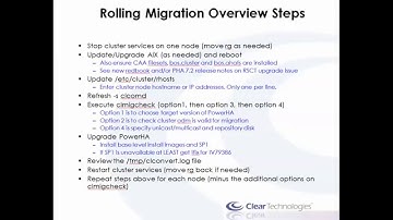 Rolling Migration to PowerHA v7.2 from PowerHA v6.1