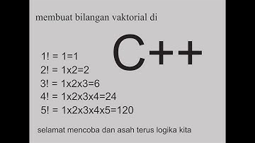 membuat program faktorial dengan c++ menggunakan aplikasi Borland c++