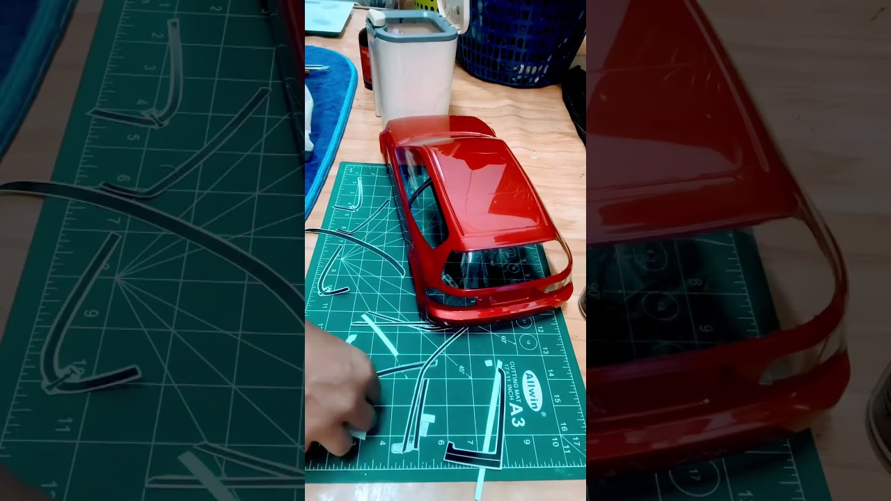 Honda Civic EG 1/10 bodyshell paint job