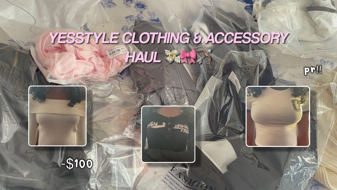 YESSTYLE CLOTHING & ACCESSORY HAUL 🏹🎀💸 || tops, jackets, pants, accessory