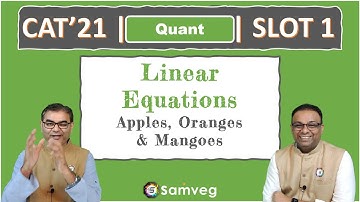 Quant #68 | CAT 2021 Solution | Slot 1 | Apples, Oranges & Mangoes (3 Variables Linear Equations)