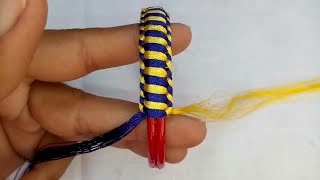 Reuse Old Bangles || How To Make Double Colour Silk Thread Bangles || Silk Thread Jewellery