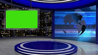 Breaking News Green Screen Frame | Green Screen Background Video