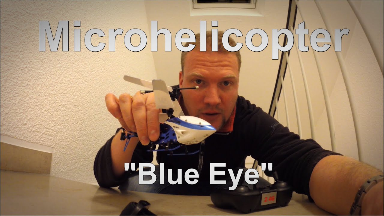 Flug mit dem Aldicopter Minihelikopter "Blue Eye" 2,4 Ghz