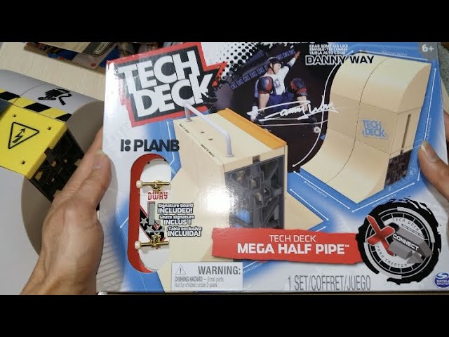 Tech Deck, Daewon Mega Bowl, X-Connect Park Creator, Customizable and  Buildable Ramp Set with Exclusive Fingerboard, Kids Toy for Ages 6 and up 