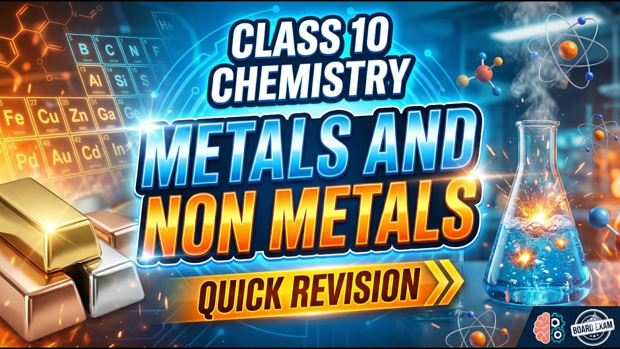 Химия, 10 класс | Металлы и неметаллы: краткий обзор | Подготовка к экзамену NCERT