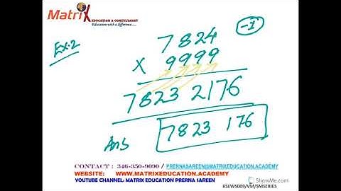 VEDIC MATH # MULTIPLICATION OF NUMBERS BY 9 SERIES # Mental Math # 3-5 Seconds