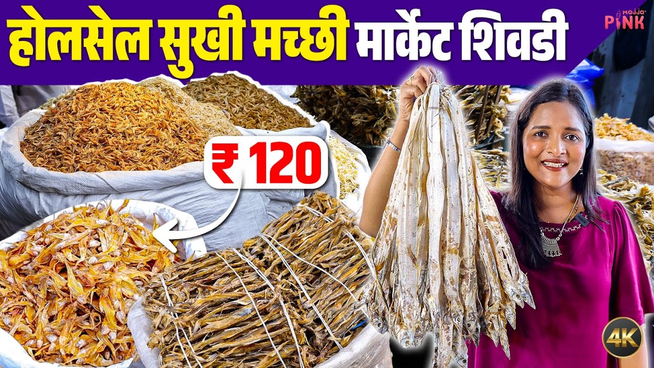 बोंबील, कोळंबी, सुरमई सगळं काही स्वस्तात | Dry Fish Market | Sewri Dry Fish Market | Fish Market