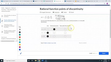 Rational Function Points Of Discontinuity Example