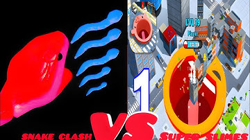 Snake Clash VS Super Slime Black Hole Game || Max level pro #178 #snakeclashgameplay  #horrorgames