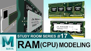 RAM (CPU) Modeling Tutorial in Autodesk Maya 2017 | 3D for Beginners | Study Room Series #17