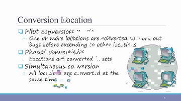 Systems Analysis & Design - Ch13 - Conversion Strategies