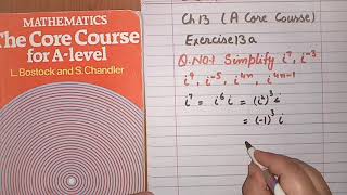 CIE A-Level Mathematics:Topic:Complex Numbers(Lec#1 of Ch.13 Ex.13 a Q#1 of  The Core Course)