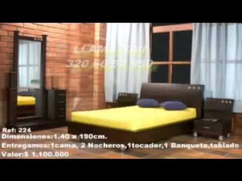 DiseÃos de alcobas, salas y comedores youtube Alcoba matrimonial moderna