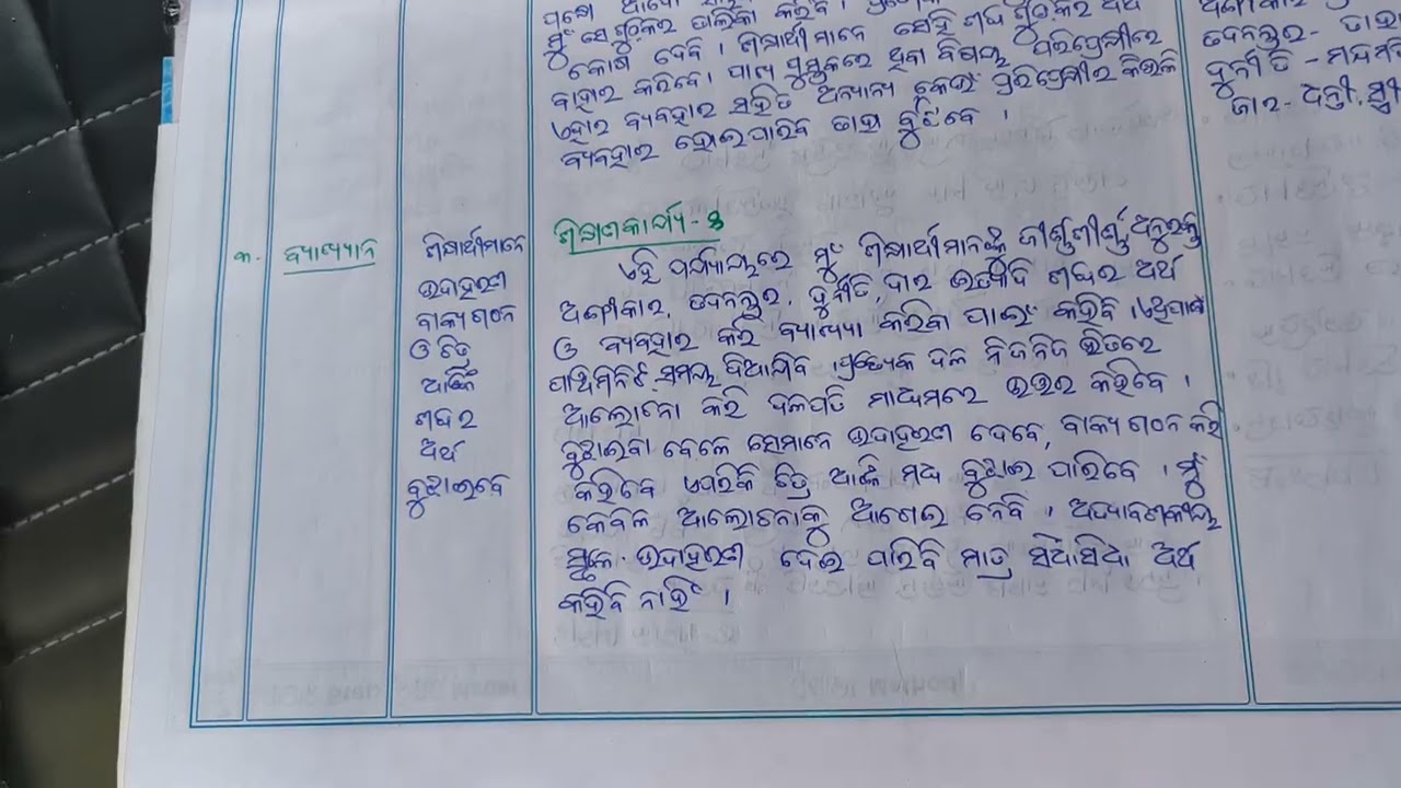 Education practical Lesson plan +2 Arts Ramayan katha