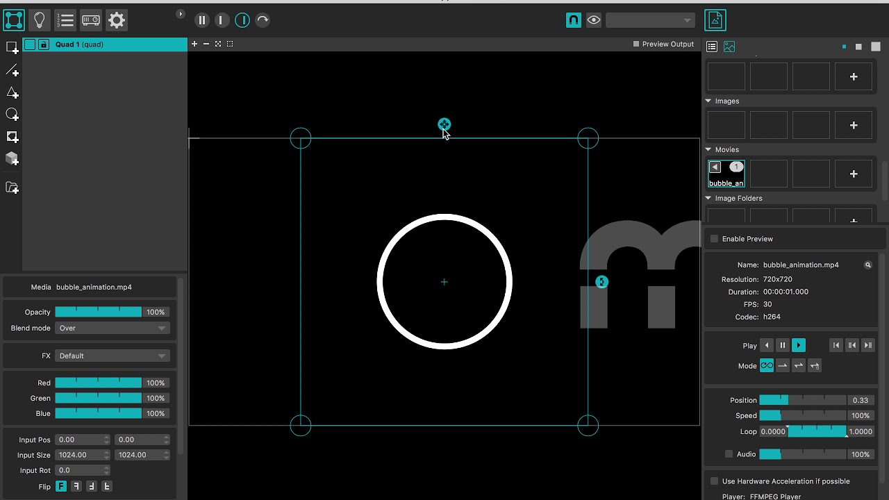 mapping bocks using madmapper