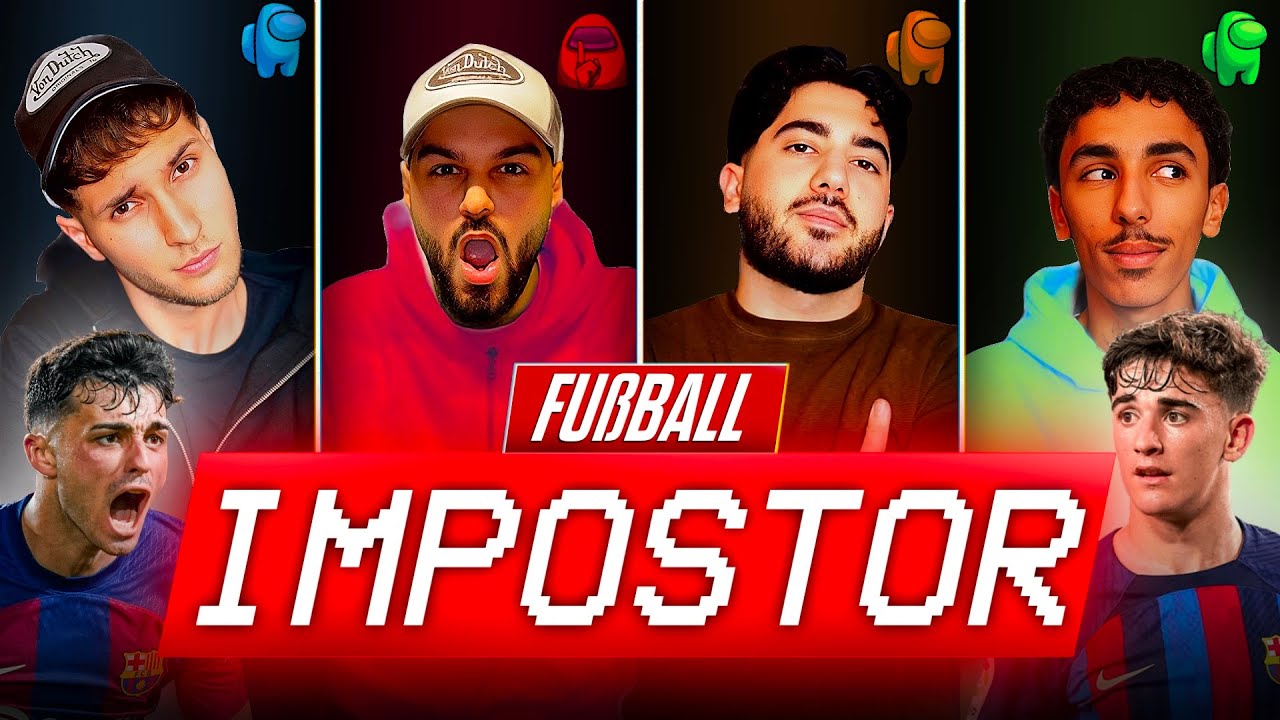 Fußball AMONG US x SPION mit BESTRAFUNG 🤣