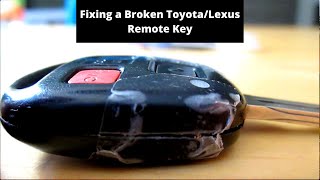 How to replace the shell of your broken Toyota or Lexus remote key