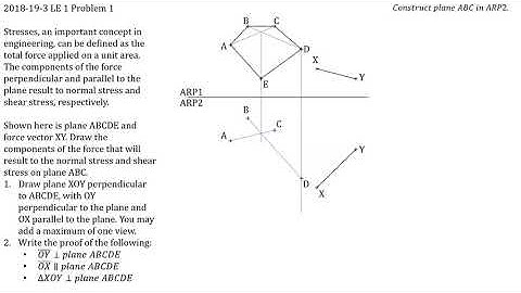 Engineering Drawing: Parallel and perpendicular lines and planes