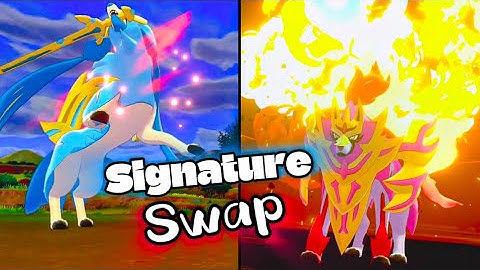 So I Swapped Zacian & Zamazenta Signature Moves And This Happened...