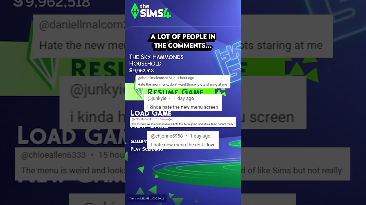 How To Change The Menu Screen In Sims 4