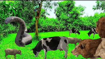 Tiger Attack On Village Boy In Forest। Anaconda Snake Attack On Village Boy #anaconda #snake #video 