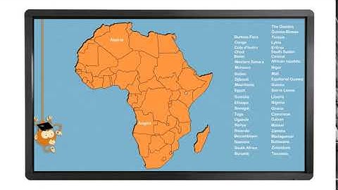 World geography on your classroom interactive display