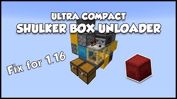 ULTRA COMPACT SHULKER BOX UNLOADER quick and easy fix for 1.16+ | Flaewel