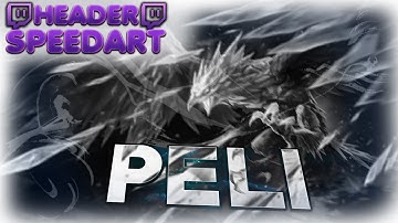 SPEEDART: TWITCH HEADER v1 - NEGATIVE TEXT STYLE [not taken]