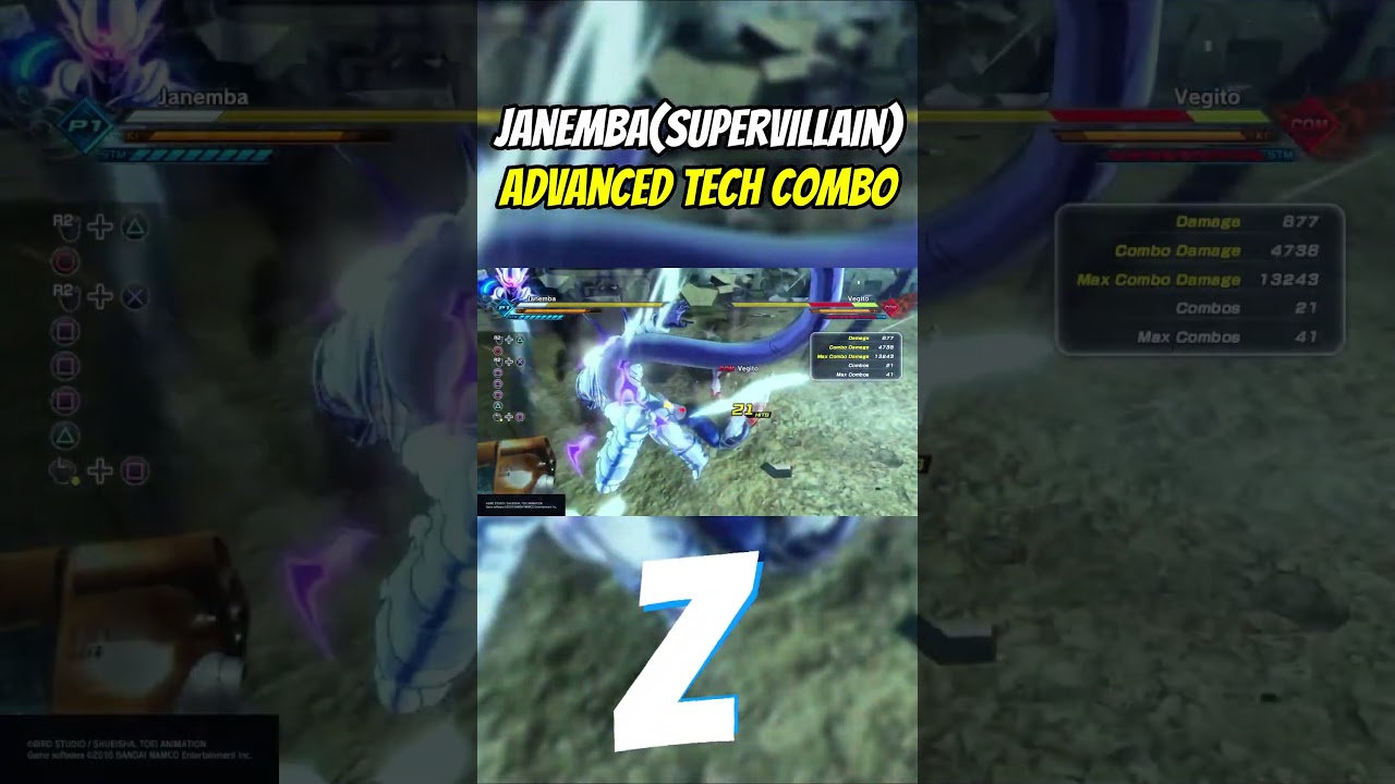 Janemba (Supervillain) Advanced Tech Combo !!