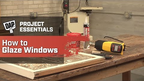 How To Glaze Windows