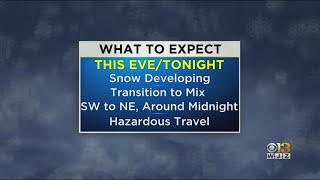 Maryland Weather: Snow Moves Into Baltimore Area screenshot 4