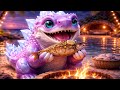 Baby Godzilla Shark’s Peaceful Island Life (Relaxing Animation)