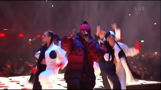 KSI'S ENTRANCE TOWARDS HIS PERFORMANCE IN BRITS'S AWARDS